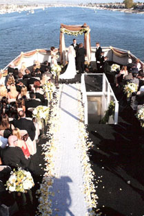 Charter Yacht wedding newport beach